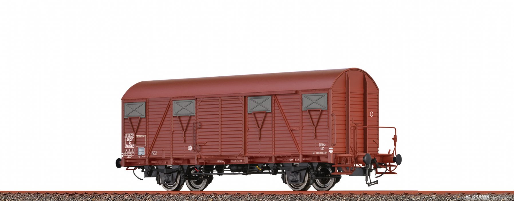 Brawa 50111 Covered Freight Car Kf EUROP SNCF