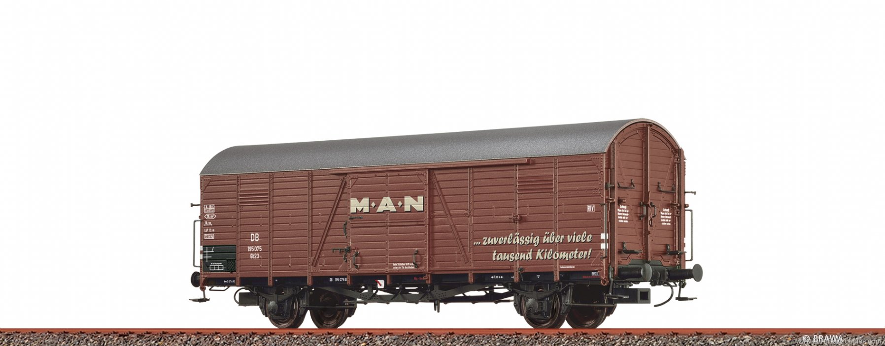 Brawa 50473 Covered Freight Car Glr 23 MAN DB