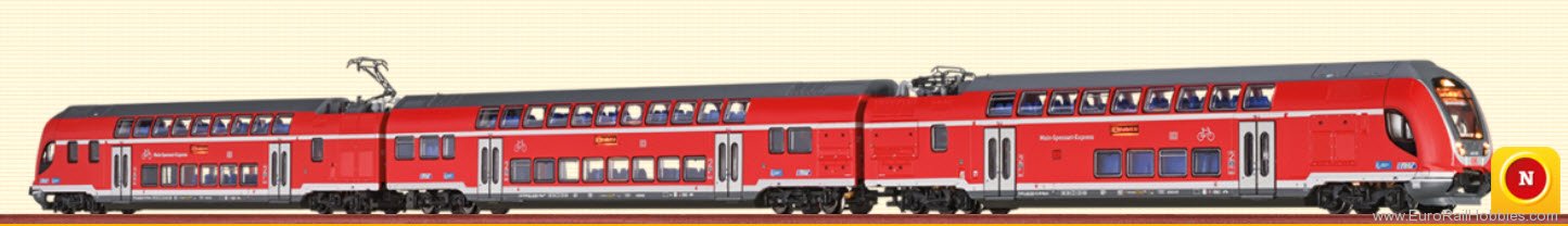 Brawa 64502 TWINDEXX Vario Double-Deck Train DB AG, 3-uni