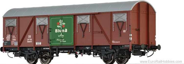 Brawa 67809 Covered Freight Car Glmhs 50 Bluna DB