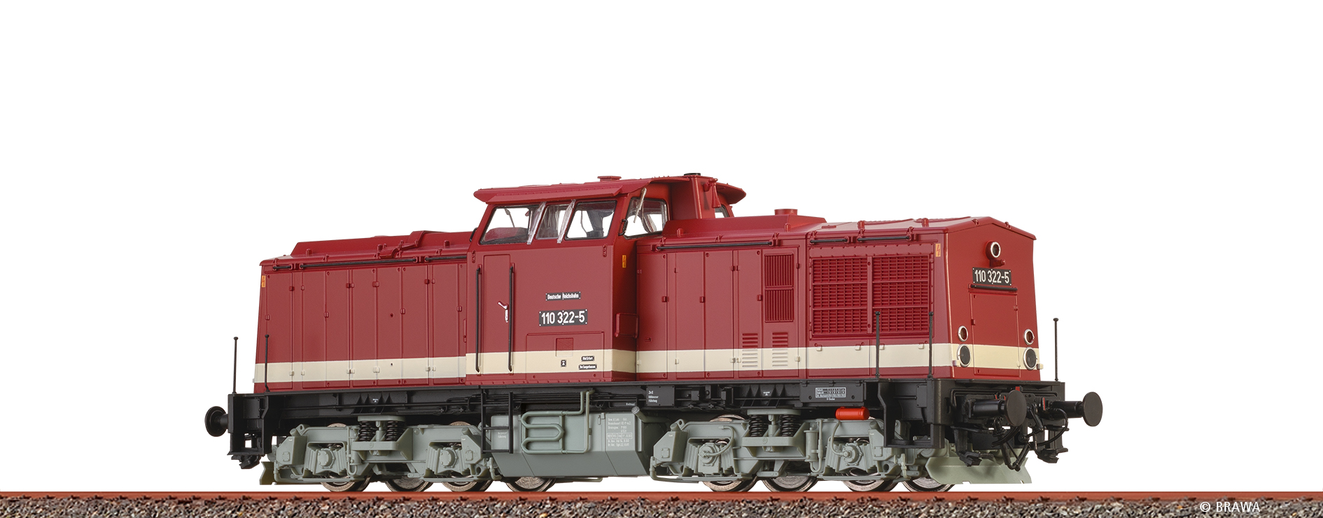Brawa 41287 HO Diesel Locomotive BR V110 DR (DC Digital