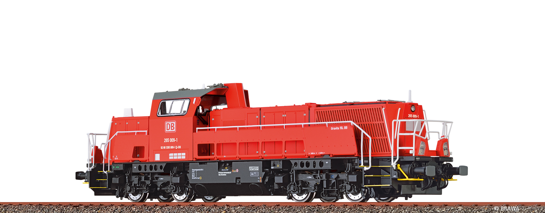 鉄道模型 BRAWA 64516 DB AG 50 80 26-18 173-7 Brawa 70106 HO Diesel Locomotive GravitaÂ® BR 265