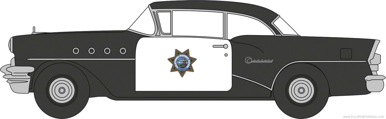 Busch 201124073 Buick Century, California Highway Patrol     