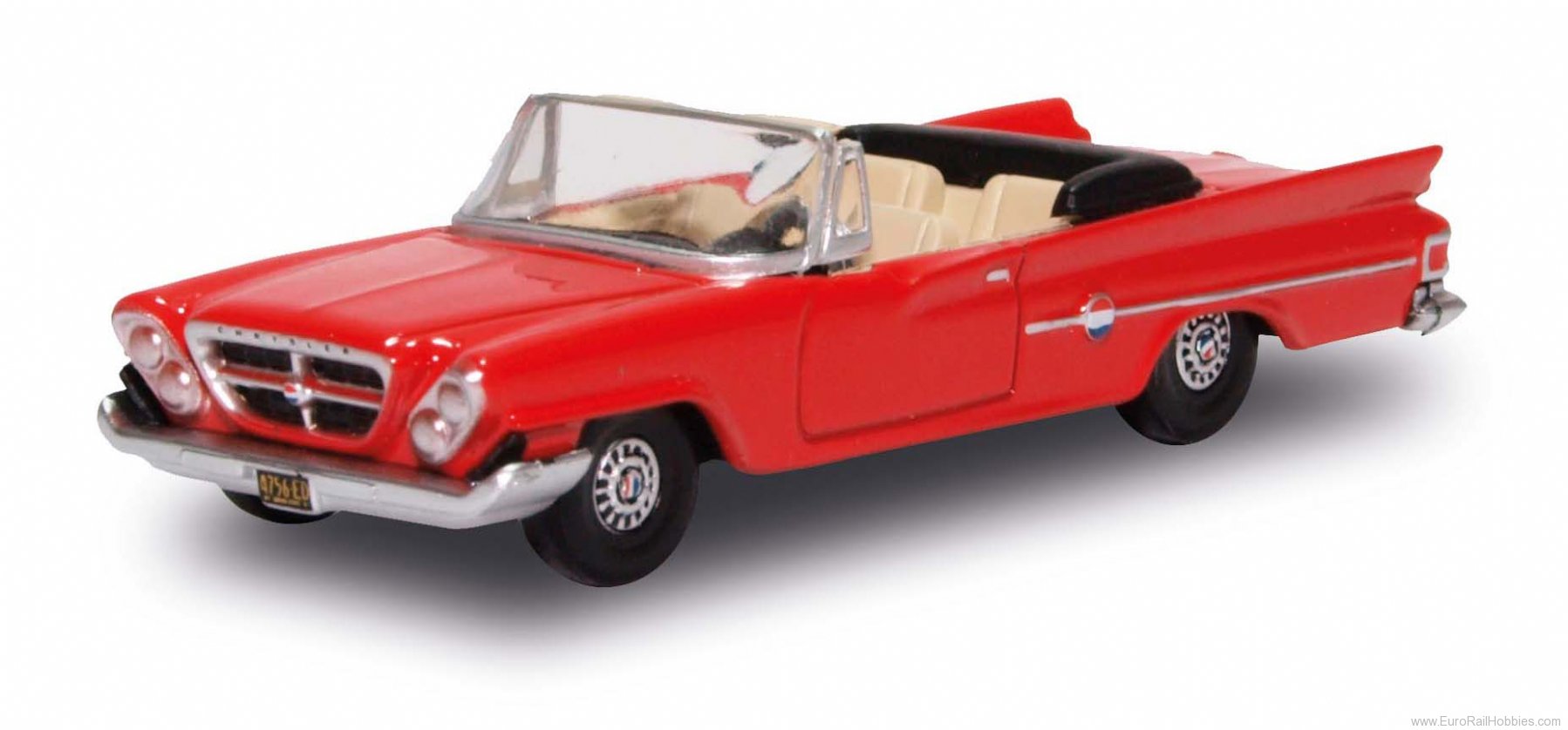 Busch 201129382 Chrysler 300 Convertible, red, by Oxford