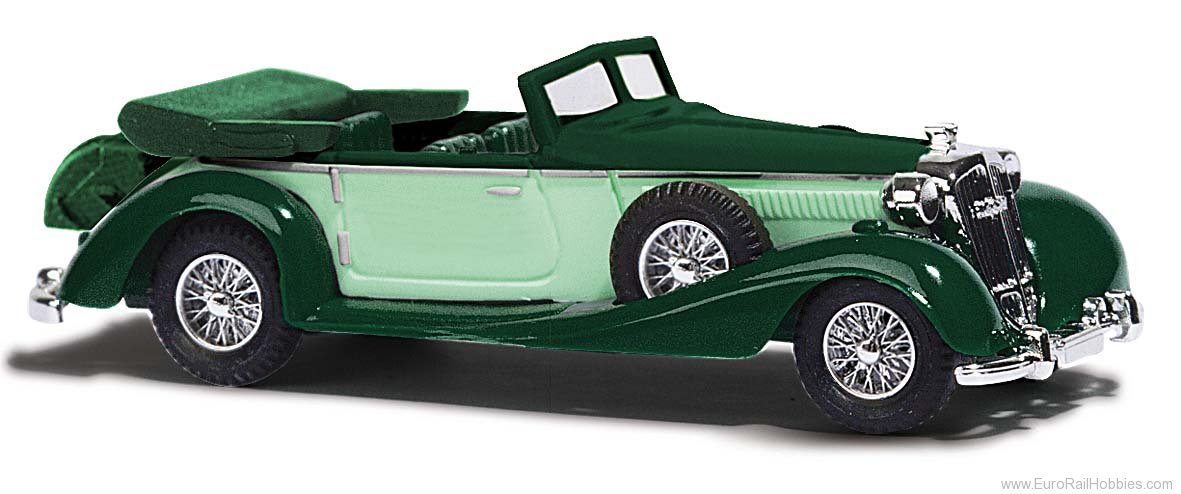 Busch 41316 Horch 853, open, 2 tone green w/luggage case