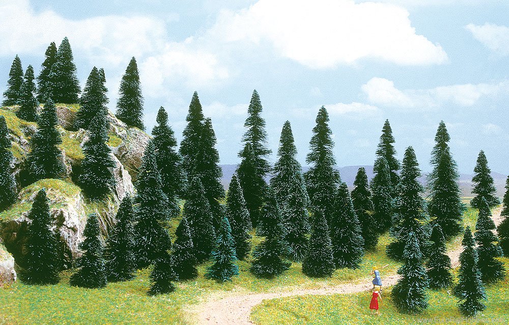 thumbnail image 2 of Busch 6470 15 Assorted Pine Trees - HO/OO Scale Model Scenery (50-135mm) 2 of 2