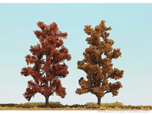 Busch 6755 2 Autumn Leaf Trees 150 mm, Autumn Red