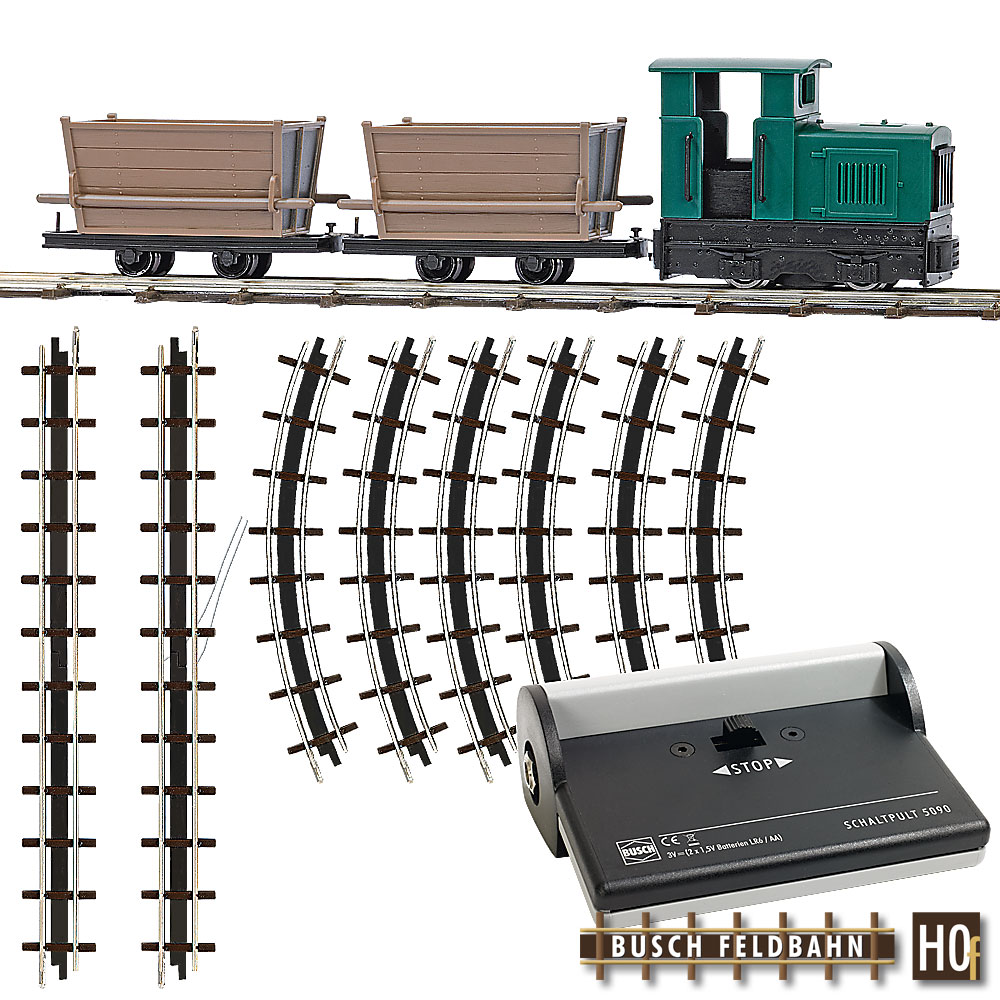 ブッシュ　BUSCH　1/87（HO）スケール ３４台セット Busch 12001 HO Busch Feldbahn Narrow Gauge Railroad