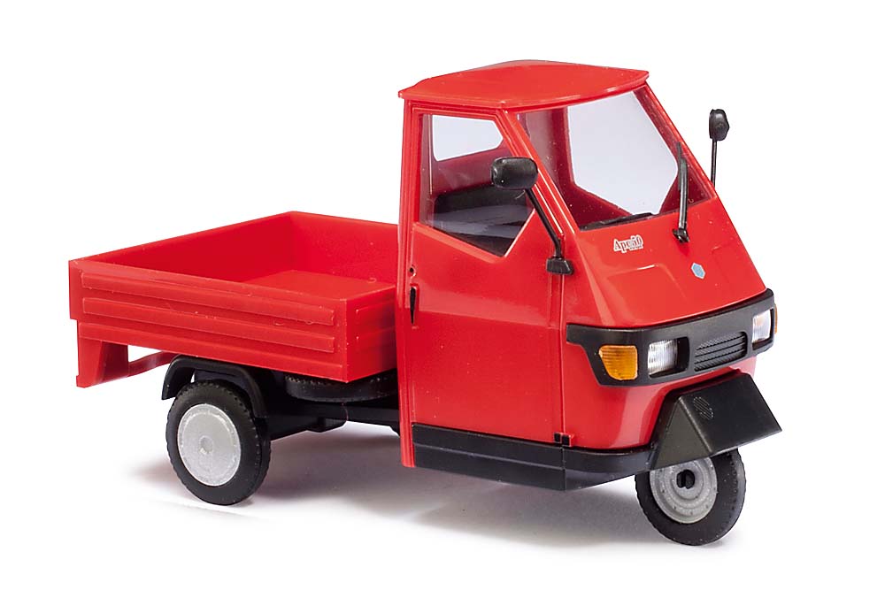 Busch 60001 O Piaggio Ape 50, Rot M 1:43