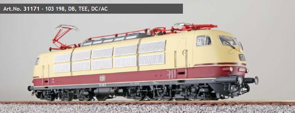 ESU 31171 DB Electric loco, 103 198, TEE, Sound+Pantogr