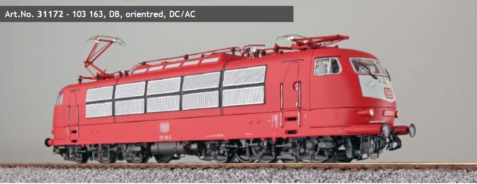 ESU 31172 DB Electric loco, 103 163 Red Livery, Sound+P