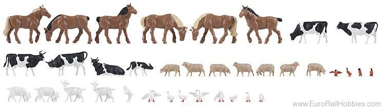 Faller 150938 36 Animals on the farm (Factory Sold Out)