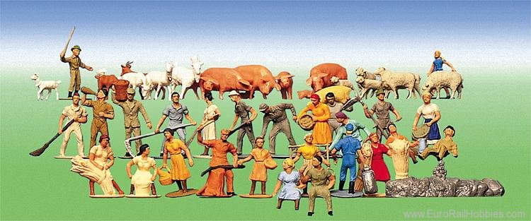 Faller 153004 Set of figures Farm, 36 pieces (Factory Sold 