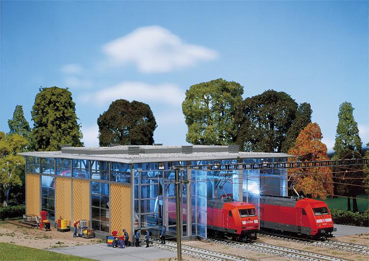 Amazon.com: Faller 120180 Train shed Bonn HO Scale Building