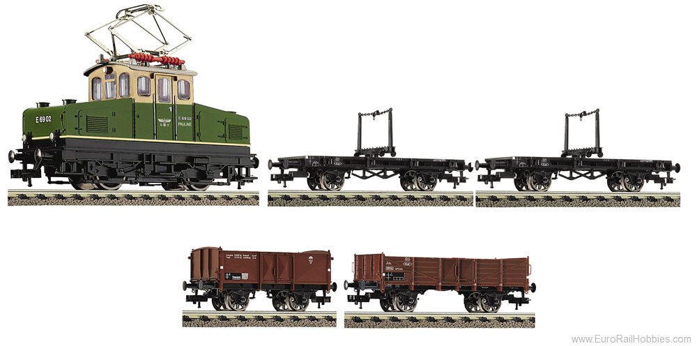 Fleischmann 481103 HO Set: Electric Locomotive w/construction