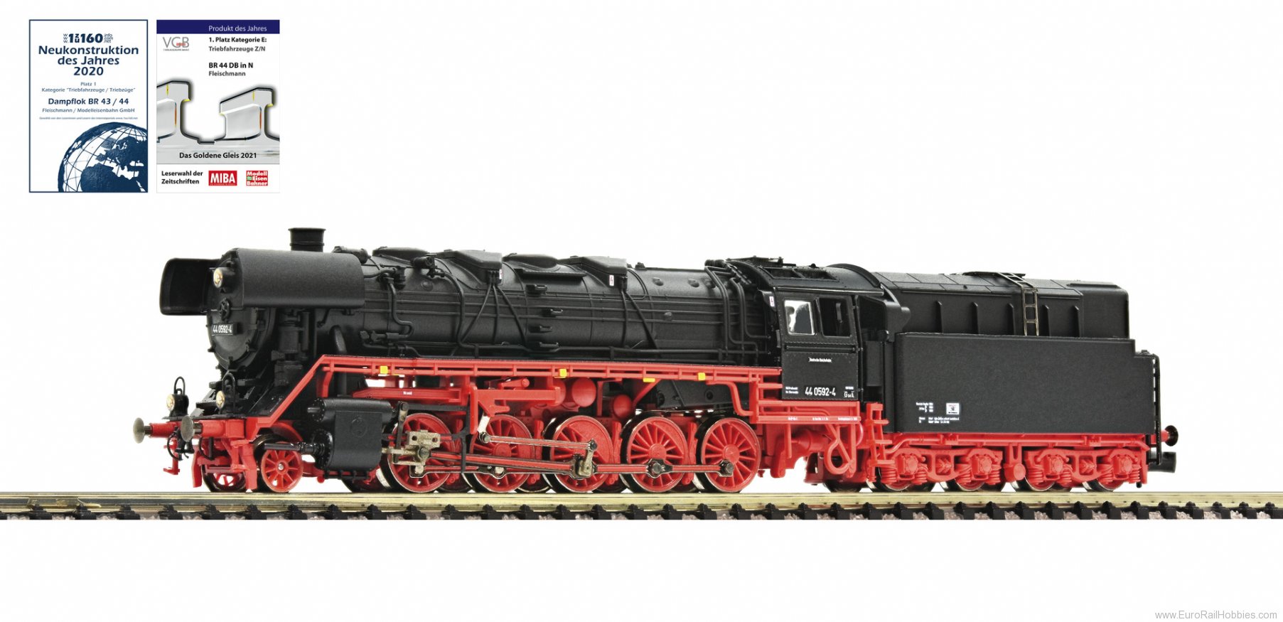 Fleischmann 714402 DR Steam locomotive class 44.0 w/Oil Tender