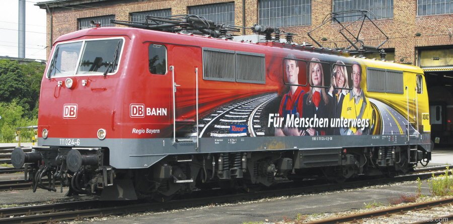 Fleischmann 781381 Electric locomotive 111,024-6 of the DB AG. (