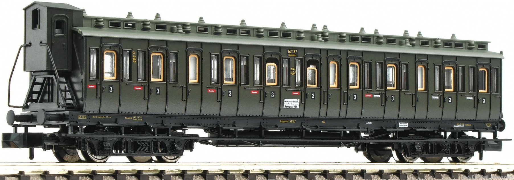 Fleischmann 804305 DRG 3rd class Compartment Car type Ctyf