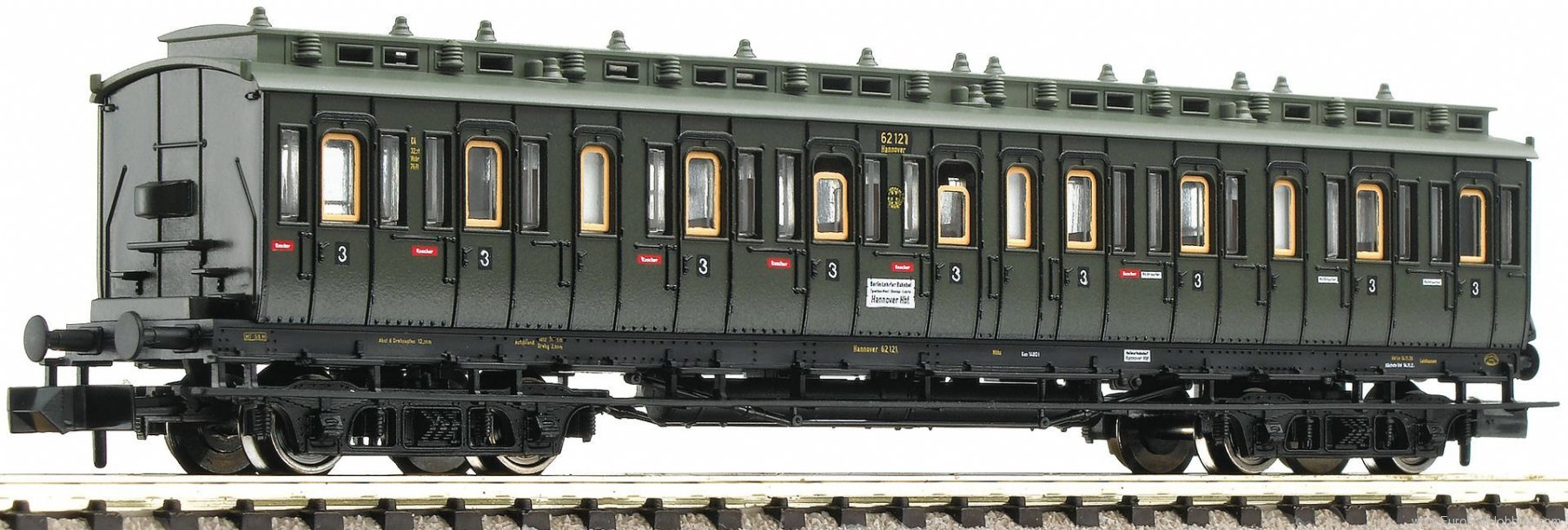 Fleischmann 804402 SNCF 3rd class Compartment Car type Ctyf