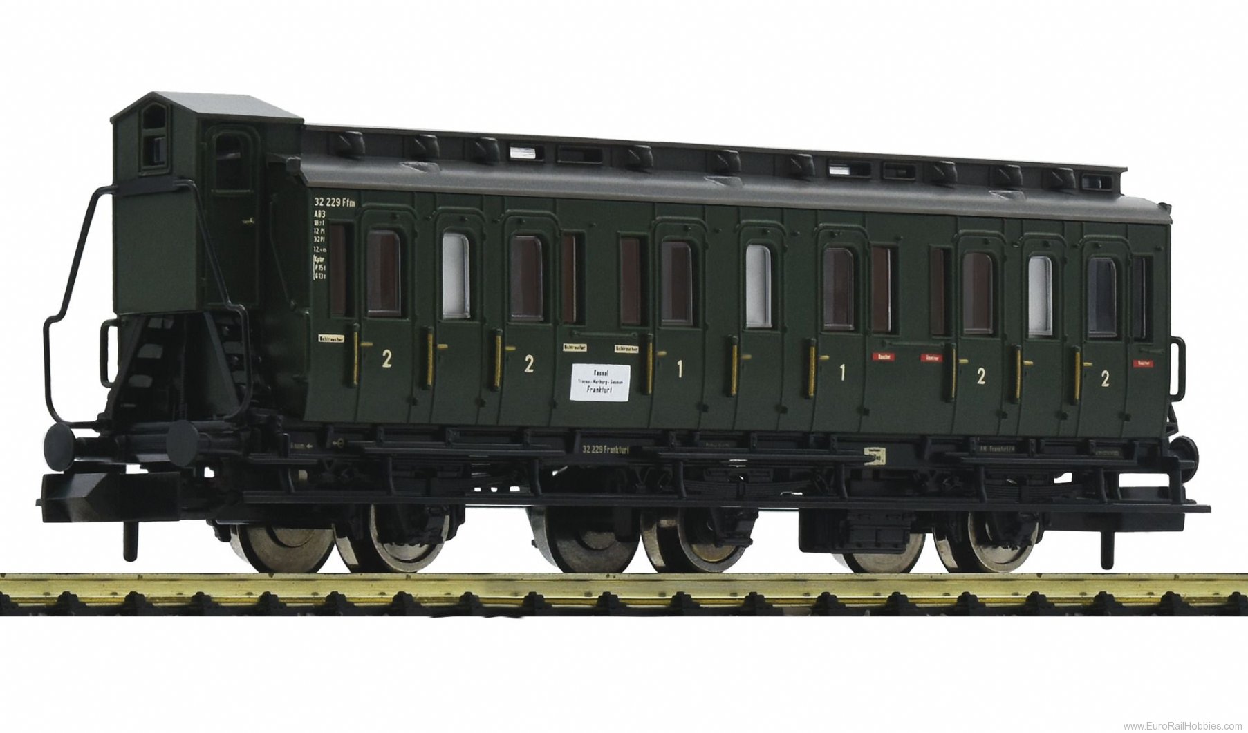 Fleischmann 806501 DB 3-Axle 2nd/3rd class Compartment Coach w/B