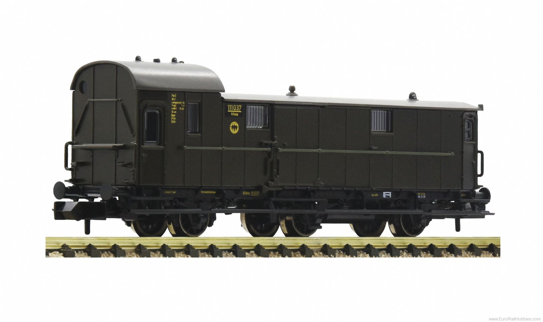Fleischmann 806804 DRG 3-Axle Baggage Coach w/Brakemanâs Ca