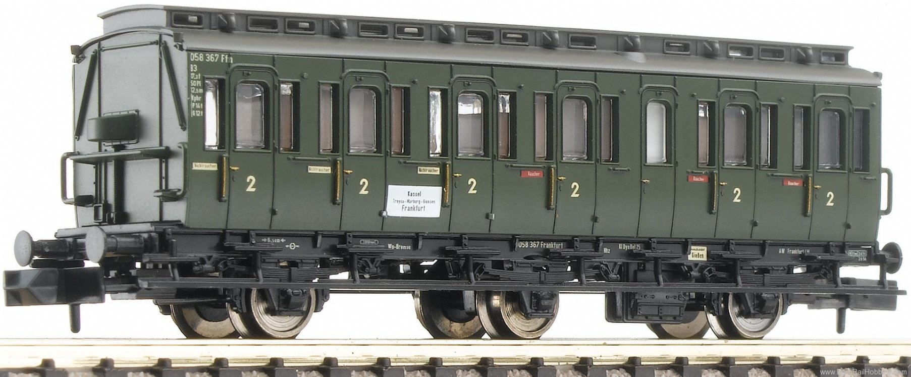 Fleischmann 807002 DB 3-Axled 2nd class Compartment Coach, type 