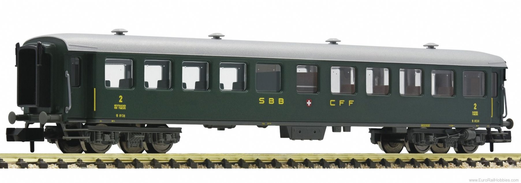 Fleischmann 813909 SBB 2nd class express train passenger coach t