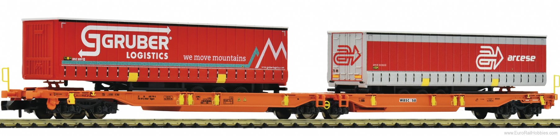 Fleischmann 825016 Wascosa Articulated double pocket wagon