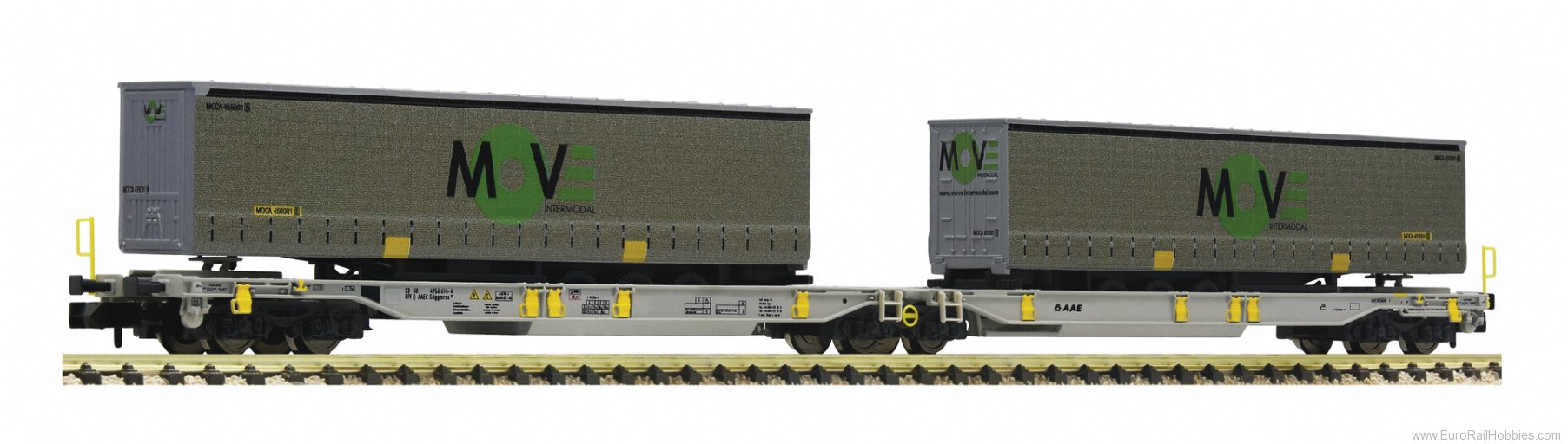 Fleischmann 825025 AAE Articulated double pocket wagon