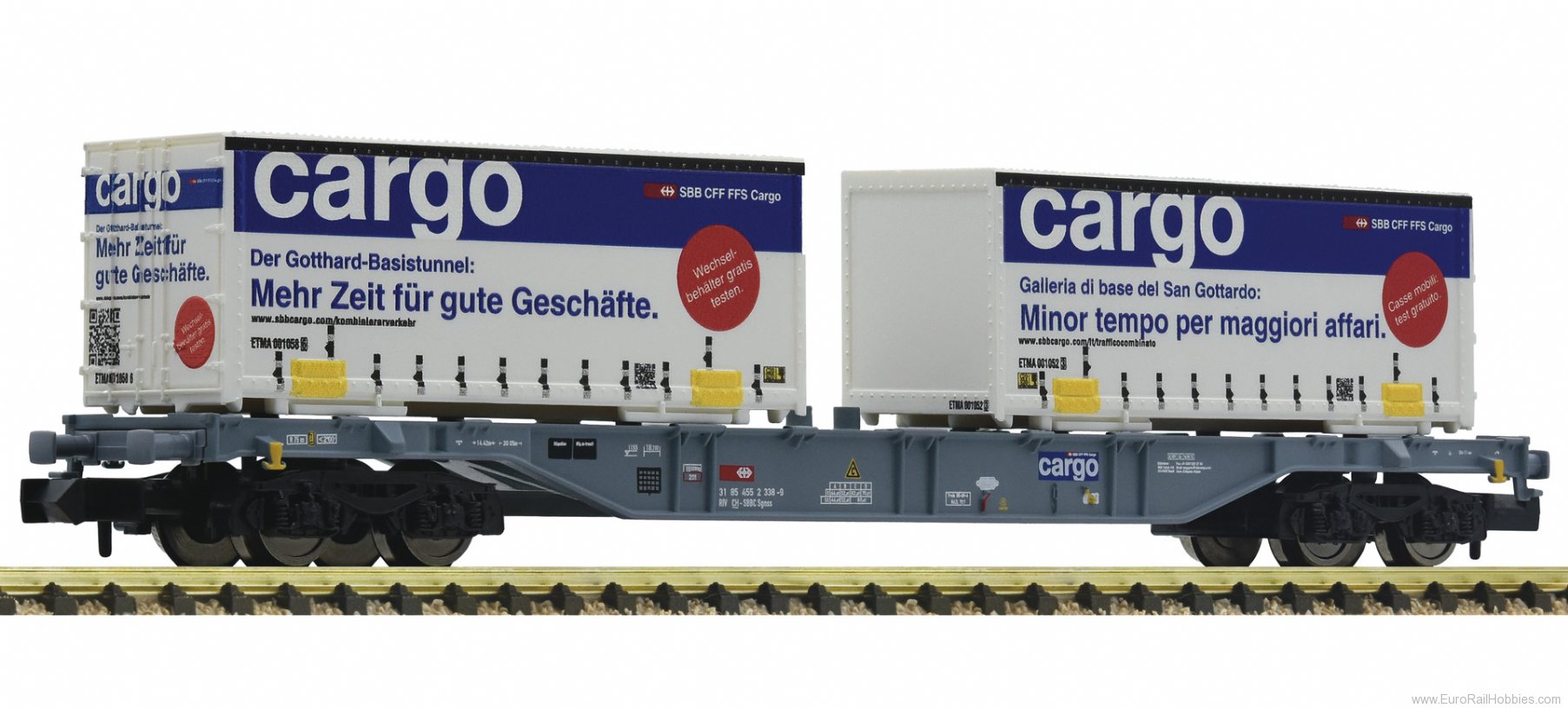 Fleischmann 825209 SBB Container Carrier Wagon