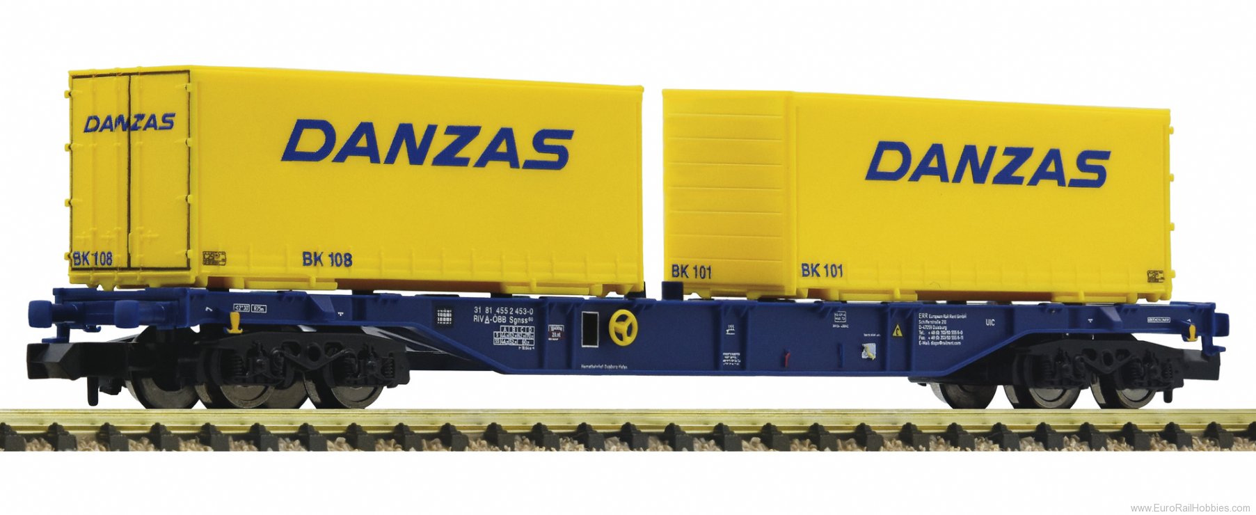 Fleischmann 825210 OBB Container Carrier Wagon