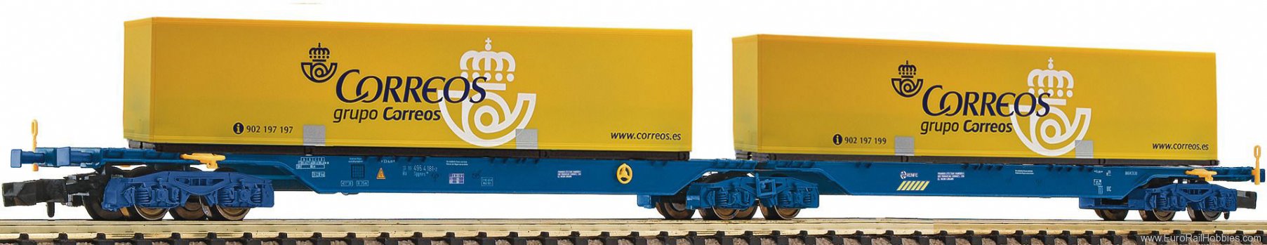Fleischmann 825336 Double carrier wagon CORREOS type Sggmrs, REN