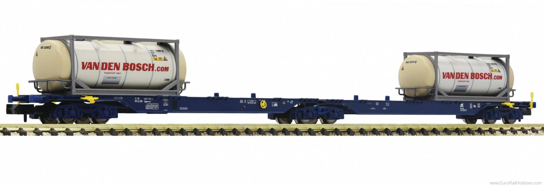 Fleischmann 825338 Double container carrier wagon type Sggmrs AA