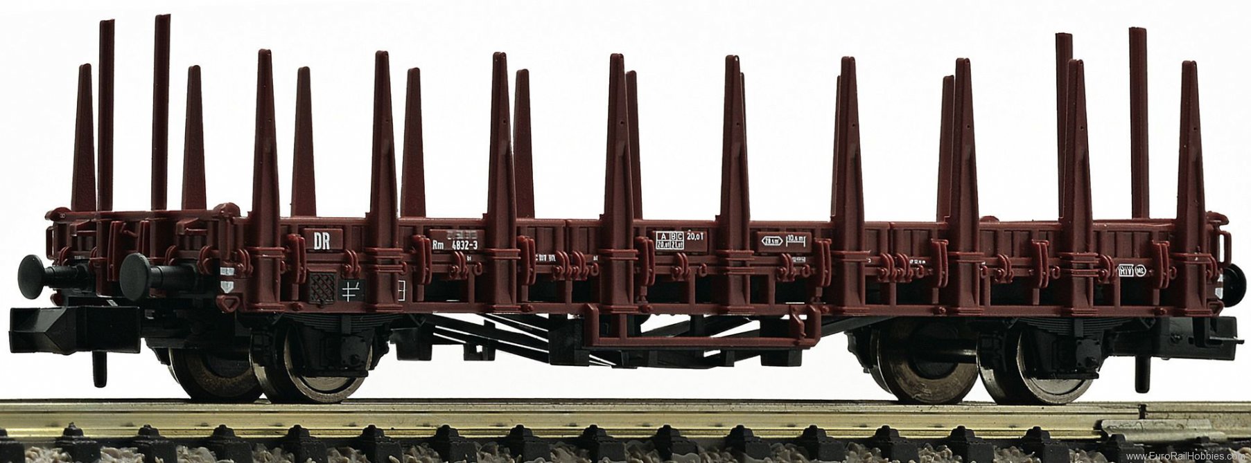 Fleischmann 825602 Stake wagon with steel stanchions type Rm, DR