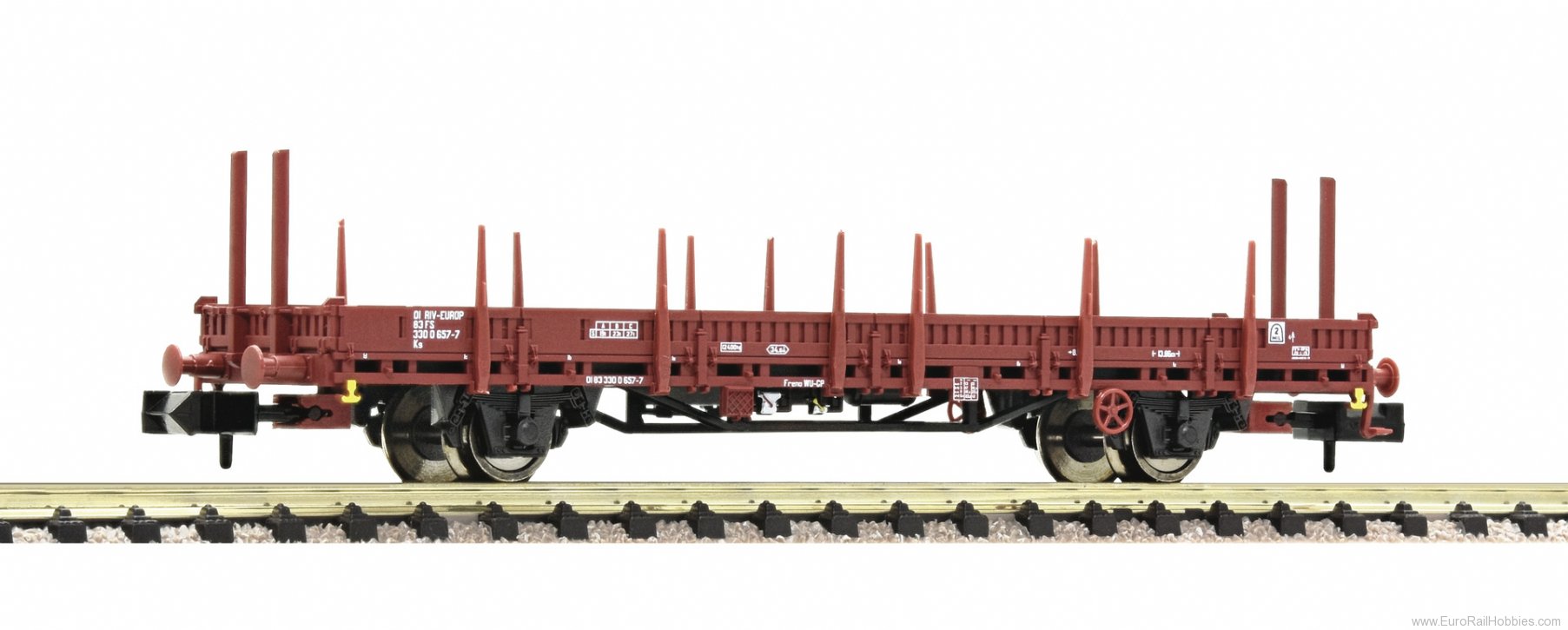Fleischmann 825735 FS Swivel Stake wagon w/Inserted Stanchions