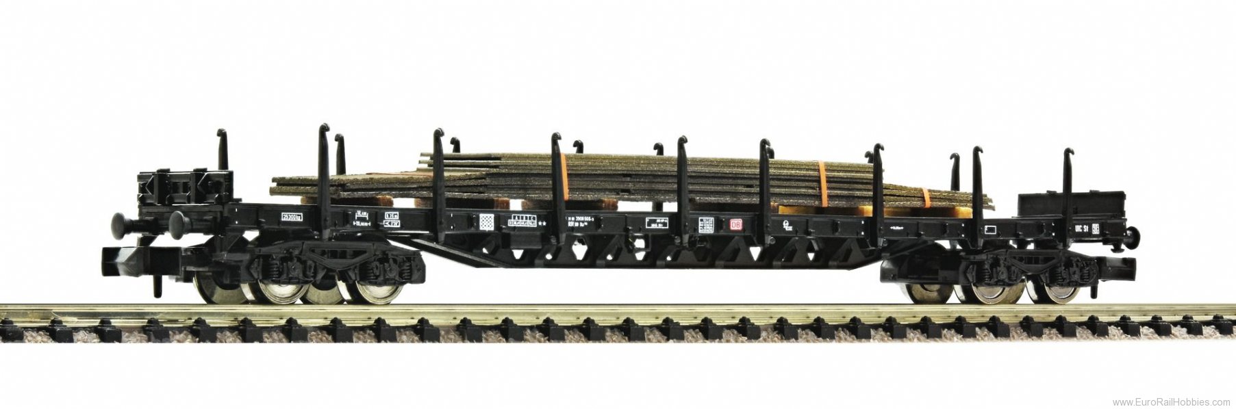 Fleischmann 826811 DB AG Stake wagon w/Steel Plate Loads