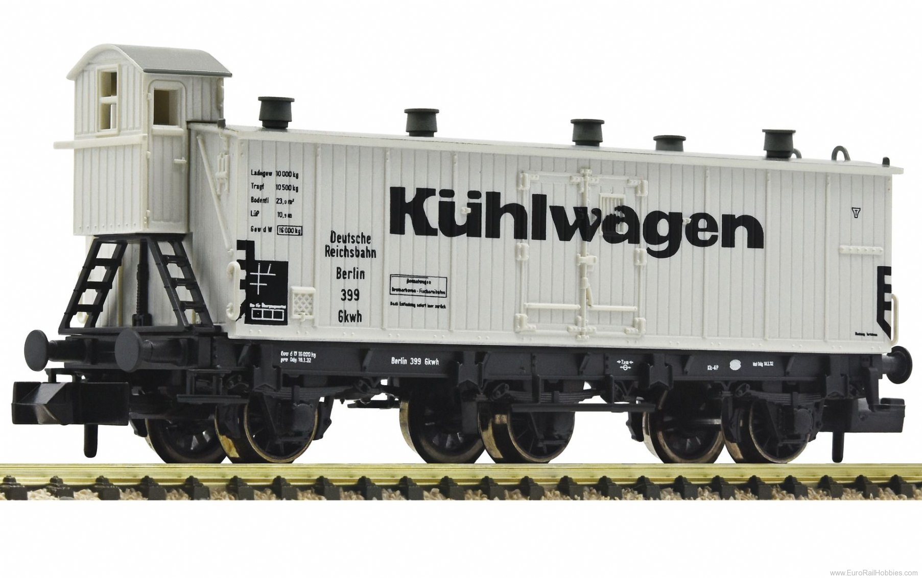 Fleischmann 838101 3 axle refrigerated wagon, DRG