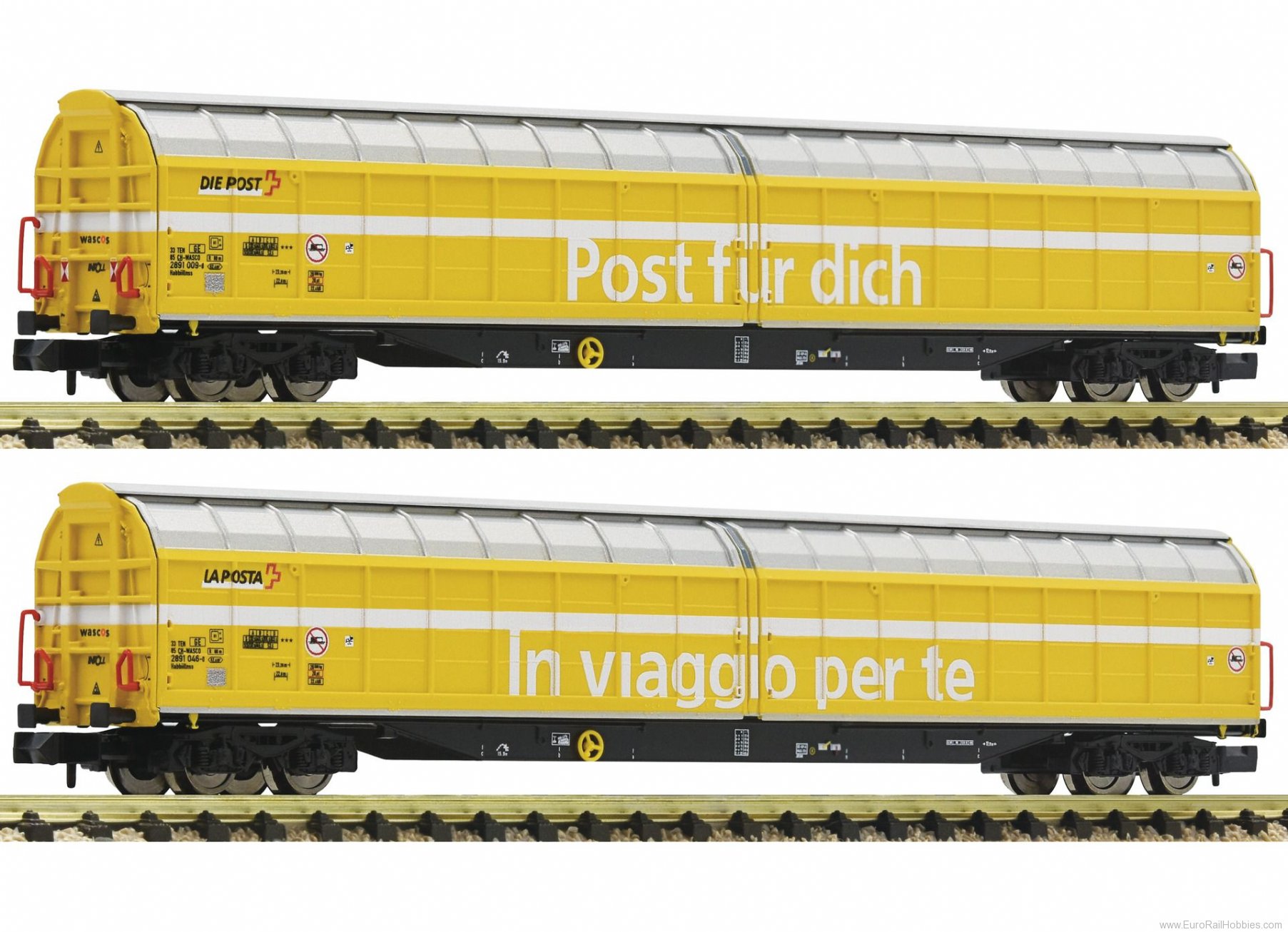 Fleischmann 838312 SBB 2 piece set high capacity sliding wall wa