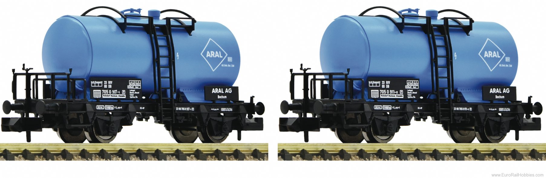 Fleischmann 841402 DB 2 piece set tank wagons 