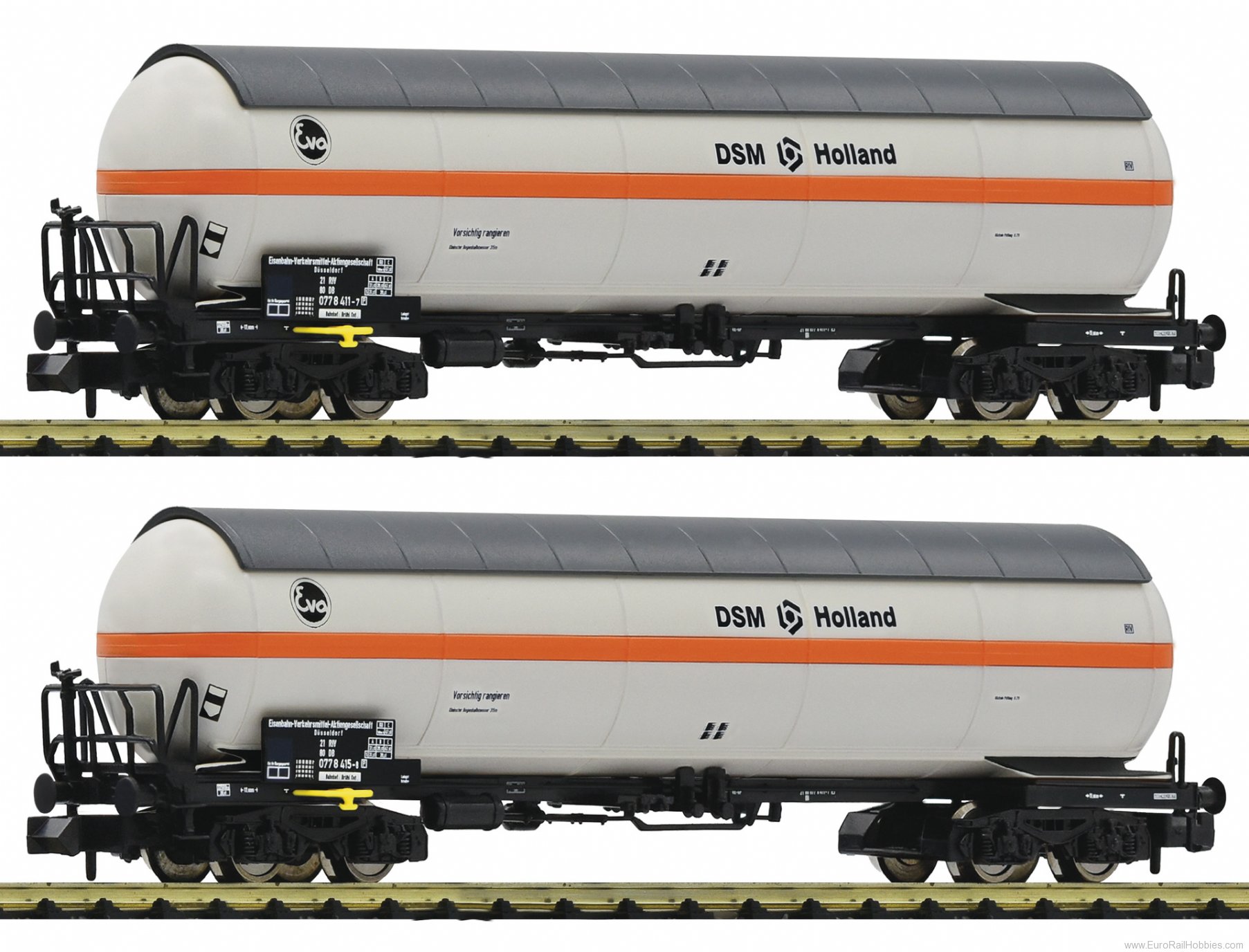 Fleischmann 849101 NS 2 Piece Set Pressure Gas Tank Wagons