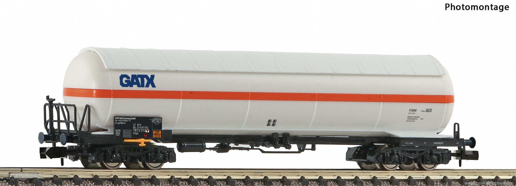 Fleischmann 849111 DB-AG Pressurised gas tank wagon Display 8491