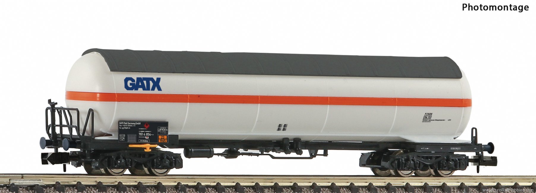 Fleischmann 849113 DB-AG Pressurised gas tank wagon Display 8491