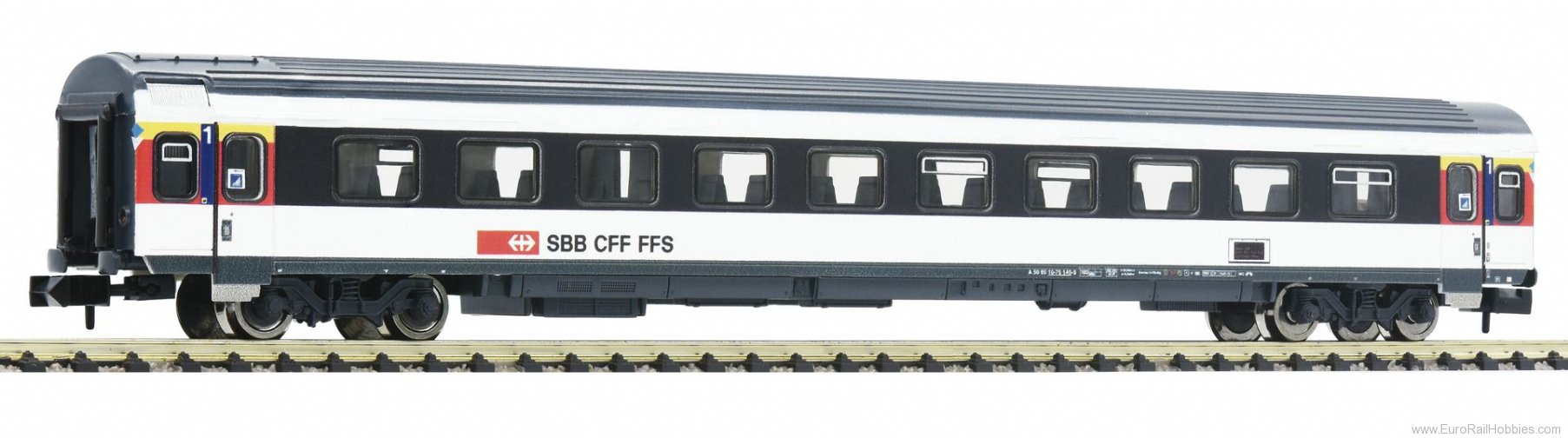 Fleischmann 890206 SBB 1st class passenger coach type EW-IV, in 