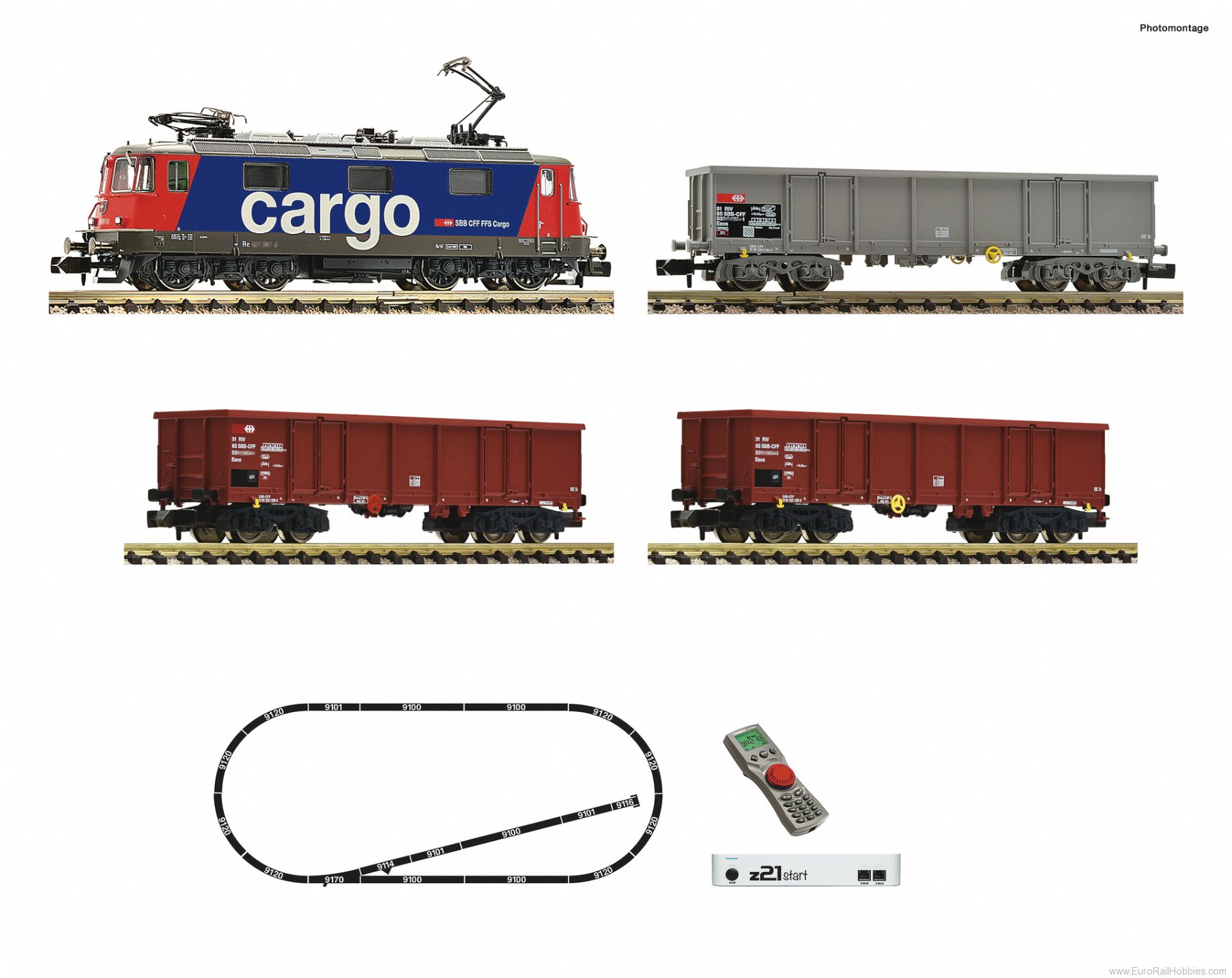 Fleischmann 931893 SBB Re 420 Electric Loco Goods Train Digital 