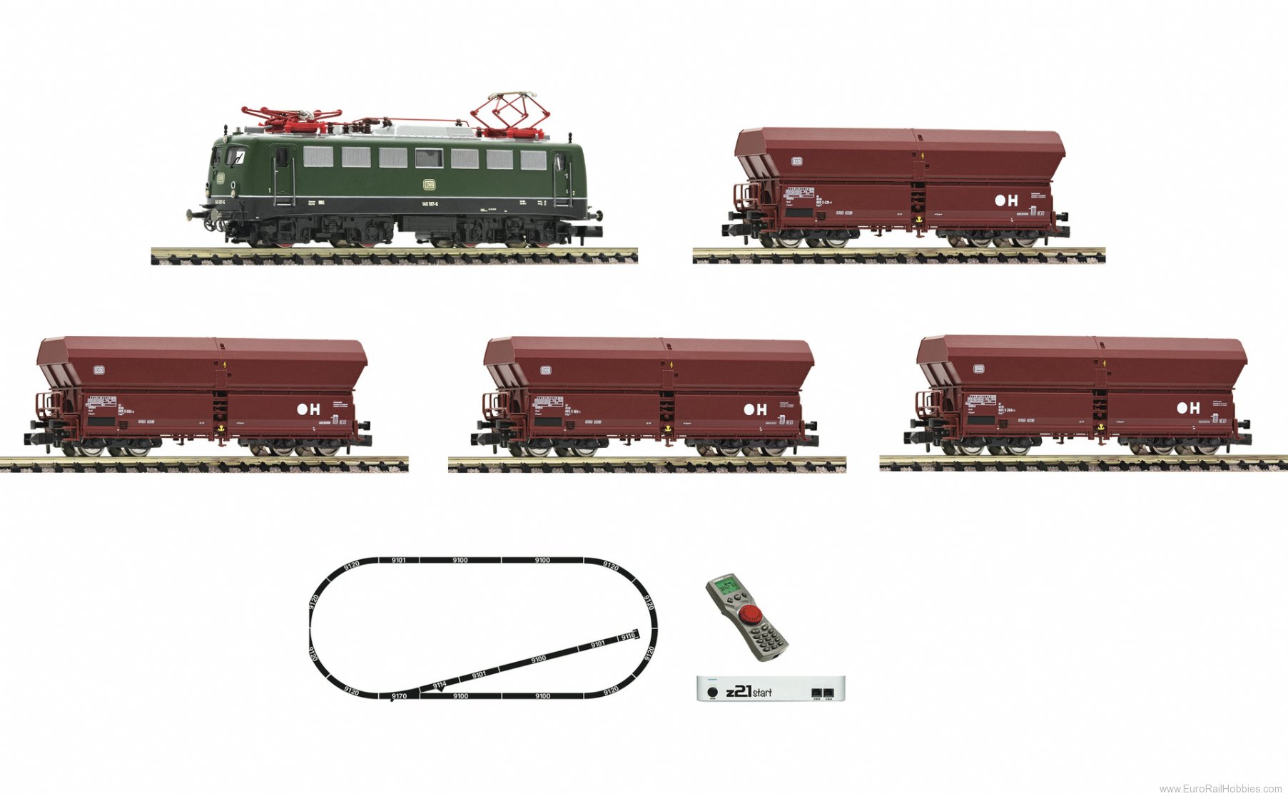 Fleischmann 931895 DB Cl 140 Electric Loco Goods Train Digital Z