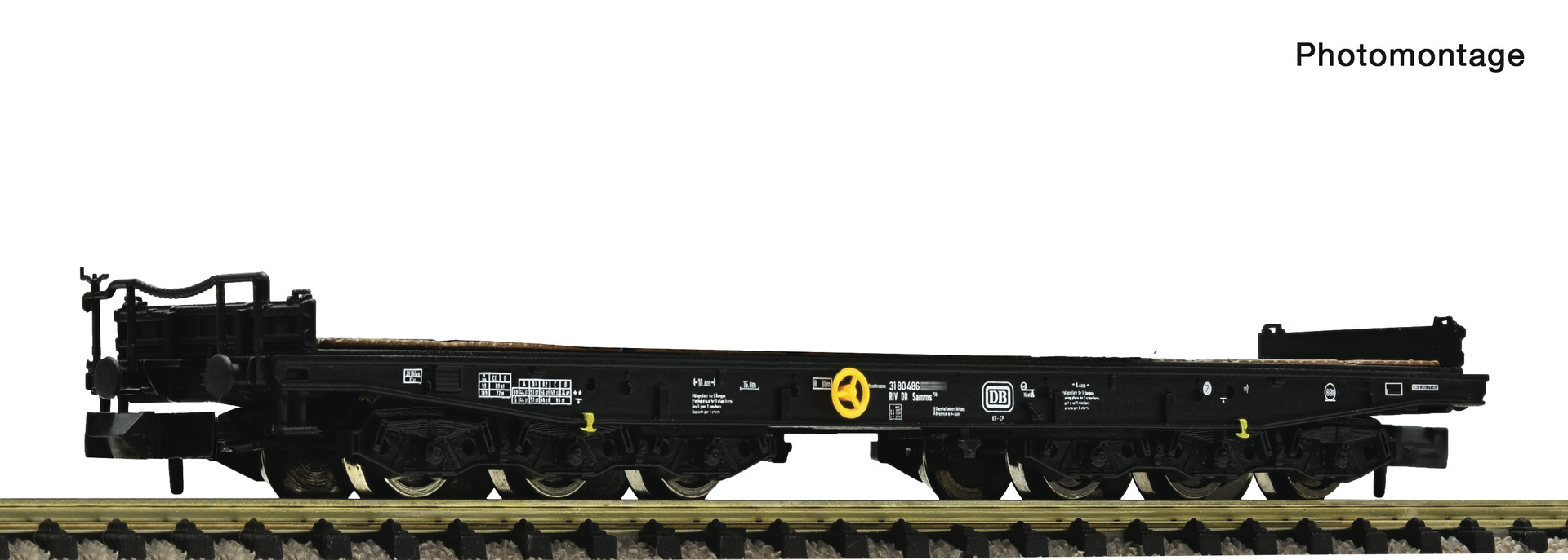 Fleischmann 6660122 N DB Heavy duty flat Wagon (Factory Sold