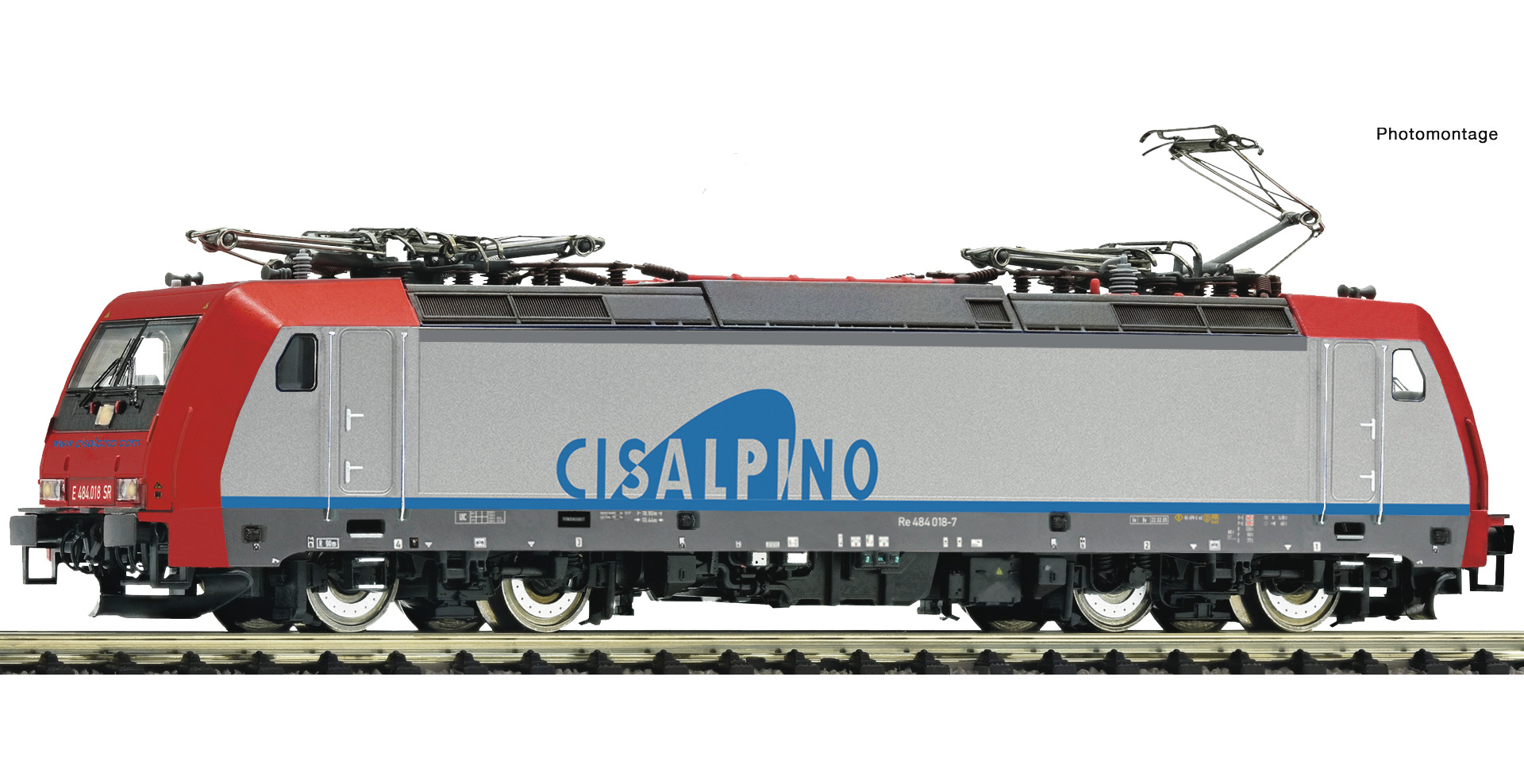 Fleischmann 7570017 N Electric locomotive Re 484 018-7, Cisalpino