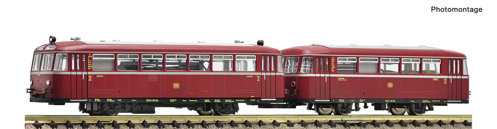 Fleischmann 7770005 N DB Railbus VT 95 with Trailer VB 142