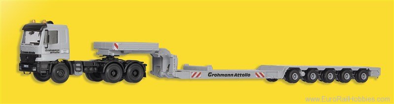 Kibri 10460 Bausatz Scheuerle Schwerlast-Tiefladeanhänger Mit Ladegut Kessel M