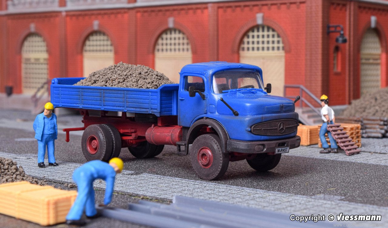 Kit De Montage Maquette H0 - Camion-citerne ARAL Mercedes-Benz LS 1624 - Kibri 14610 - Pour Modélisme Ferroviaire